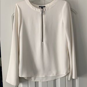 Off-white, flowy Express blouse